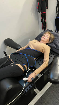 Woman on Decompression Table